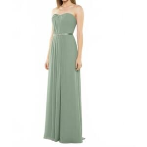 NEW MILANO FORMALS radiant elegance gown in sage